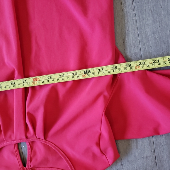 Pomelo Red 3/4 Length Sleeve Flair Out Blouse Size XL - Picture 10 of 10